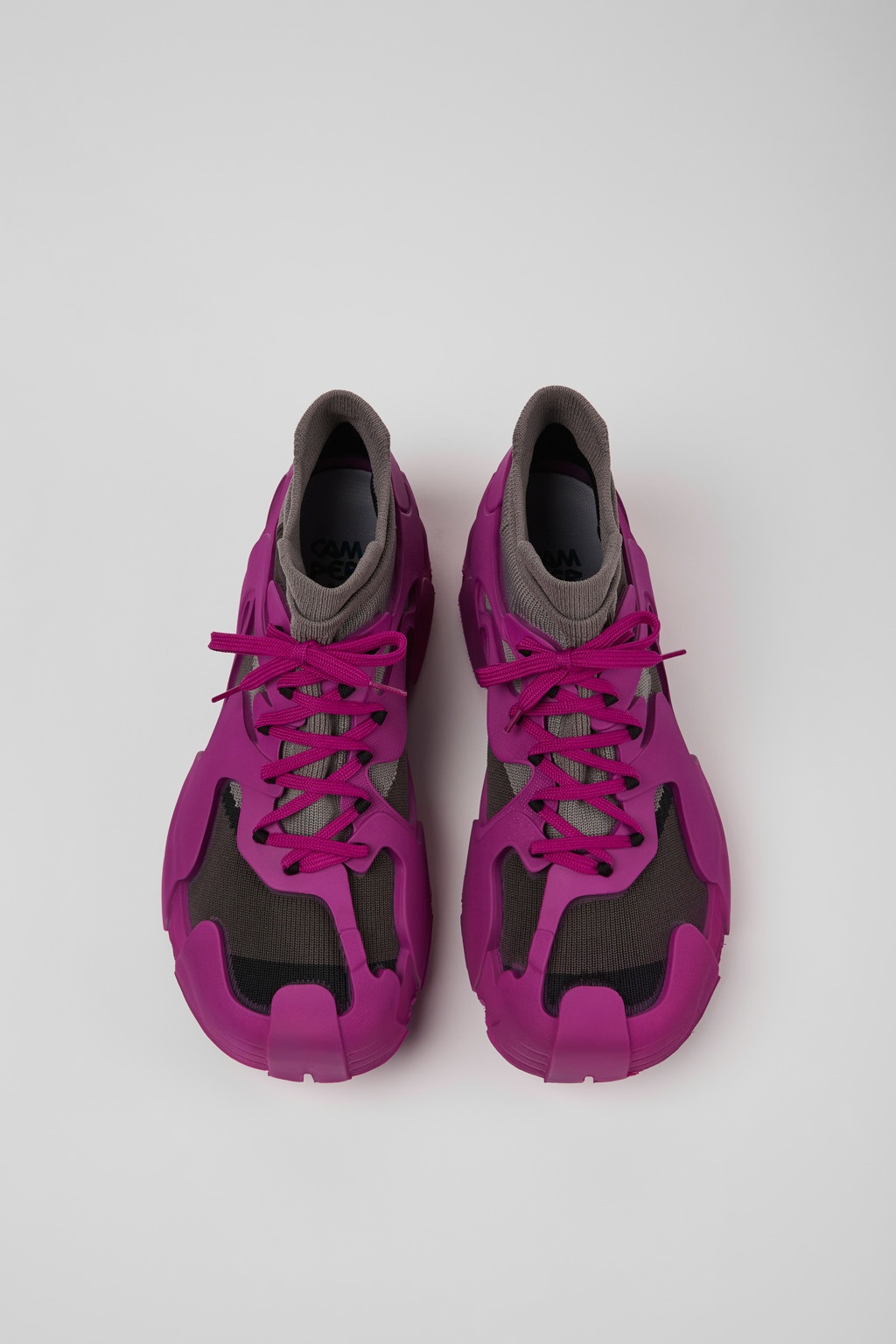 Purple caged sneakers - 4
