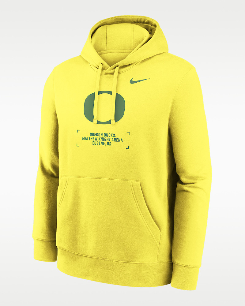 Oregon Club Basketball 2-Hit Men's Nike College Pullover Hoodie 1
