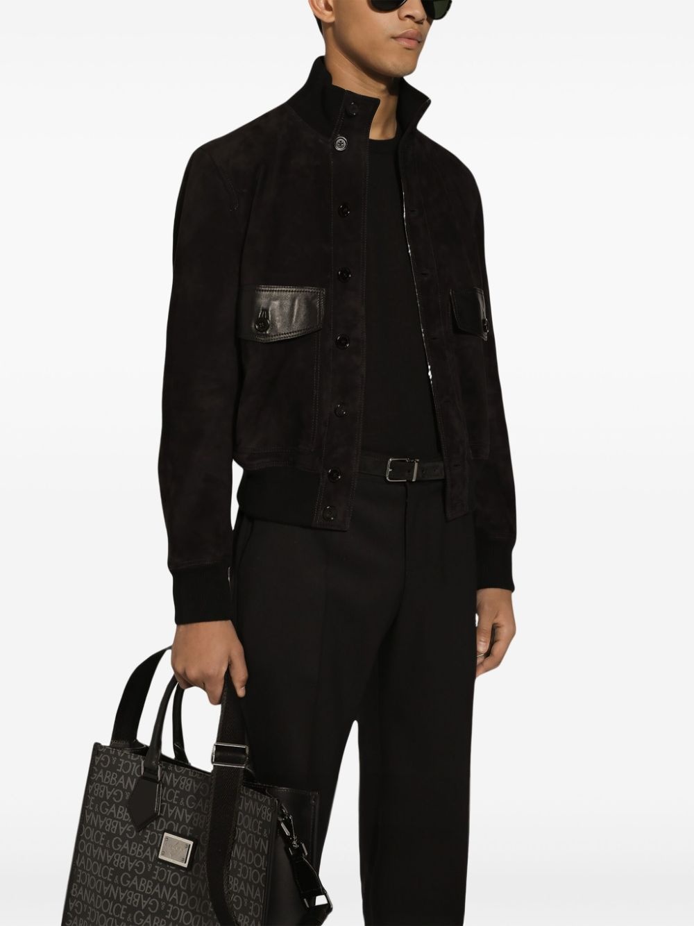 leather bomber jacket - 5