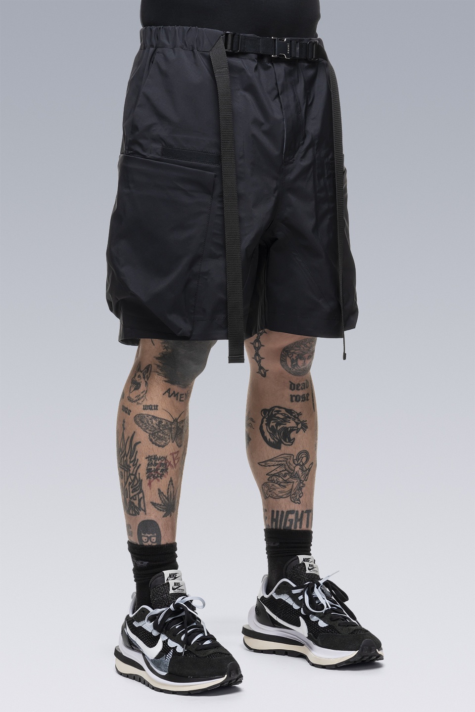 SAC-SP2763 sacai / ACRONYM Shorts Black - 3