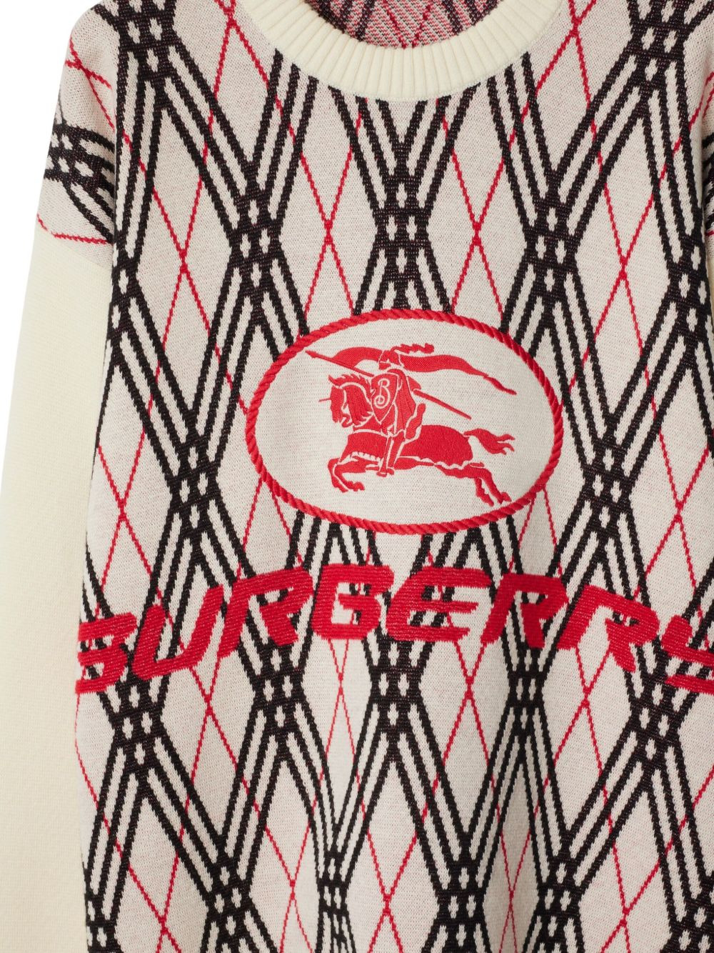Burberry Men Row Neck Sweather With  Logo Print - 4
