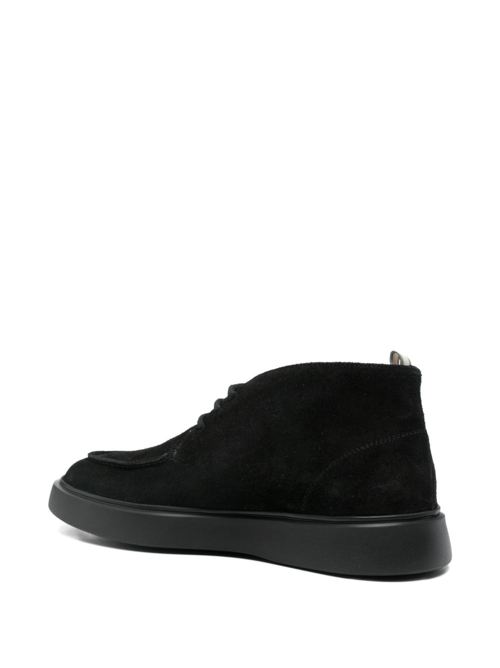 suede lace-up boots - 3