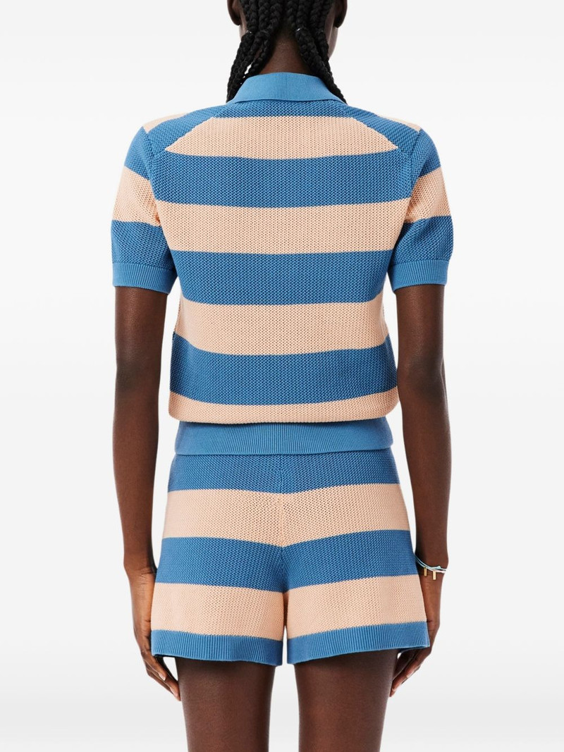 striped mesh polo shirt 3