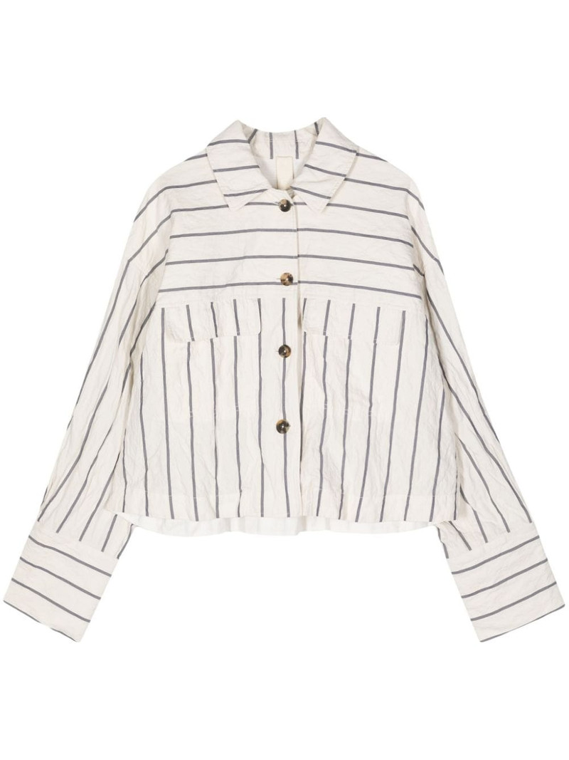 striped drop-shoulder shirt jacket 1