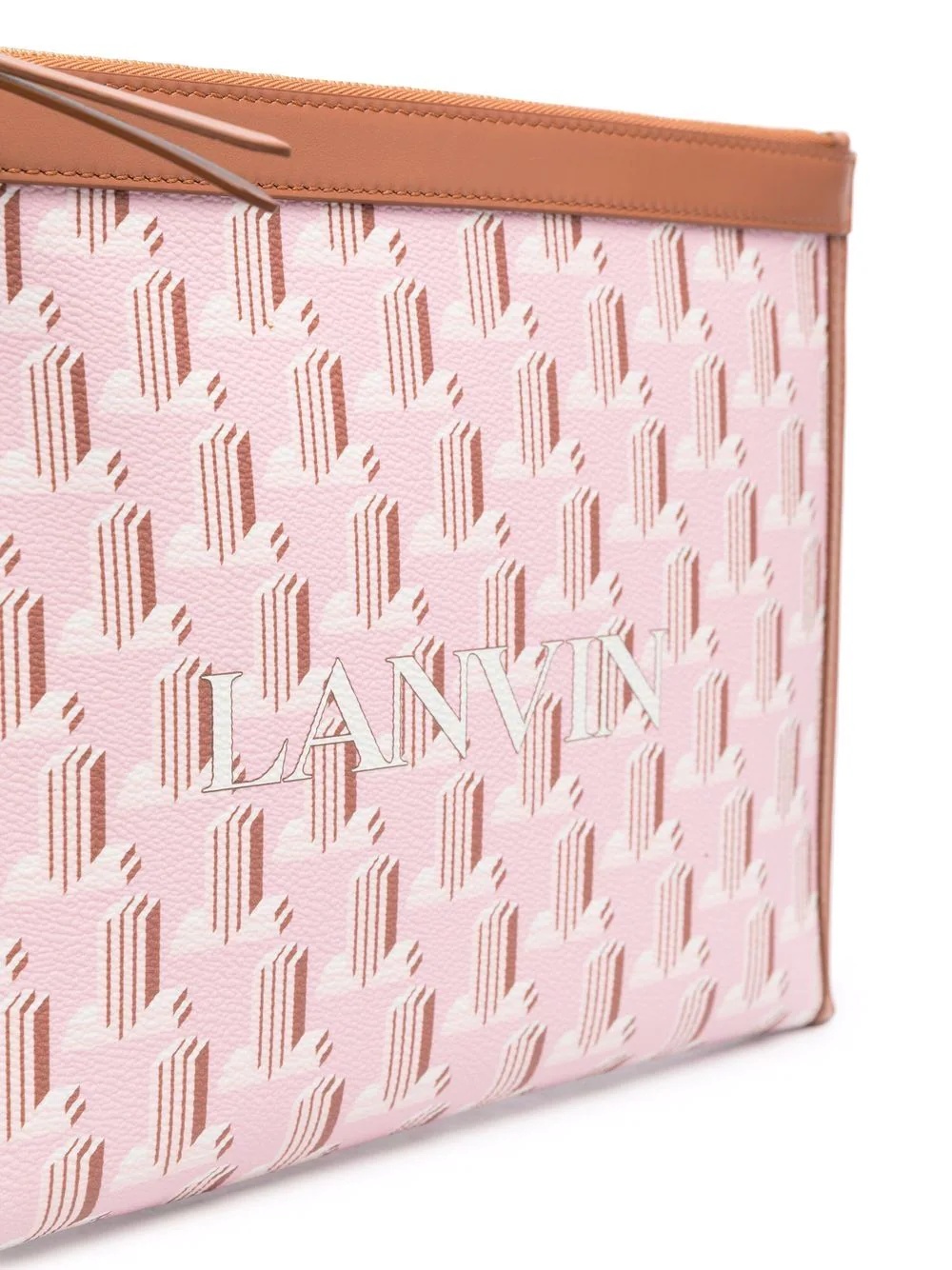 monogram-print clutch - 4