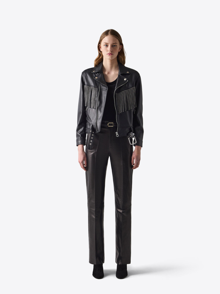 LEATHER JACKET 94 CONNECTED FASHION - 5