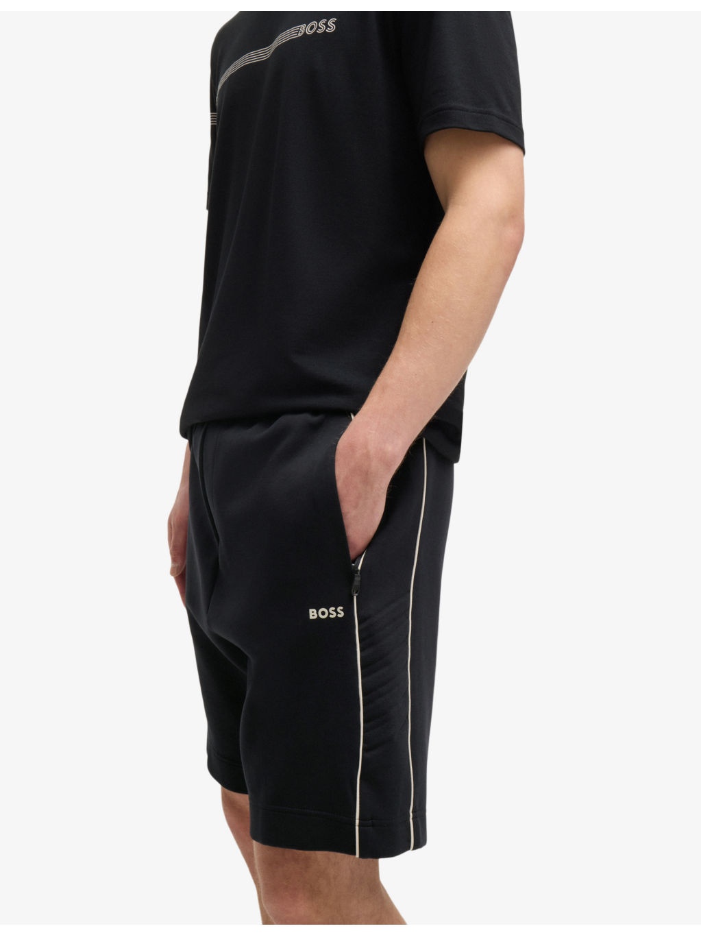 Logo-embossed regular-fit stretch-cotton shorts - 5
