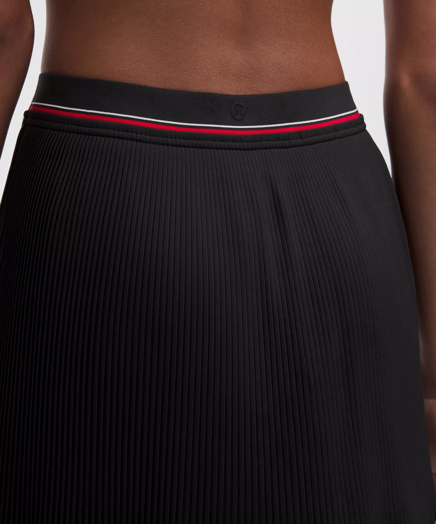 Logo-Waist Micro-Pleat Mid-Rise Tennis Skirt *Long - 5