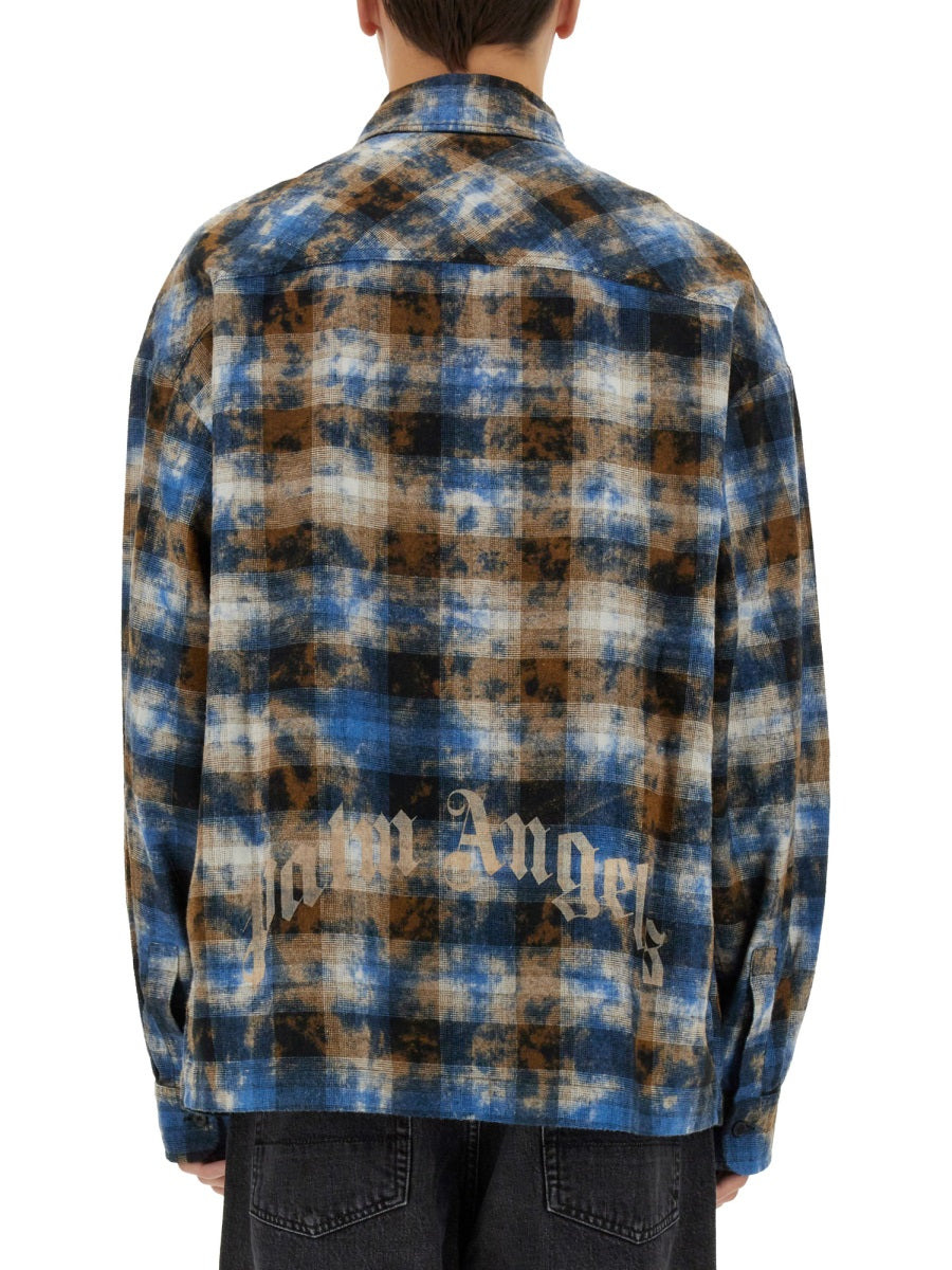 Palm Angels Men Plaid Shirt - 3