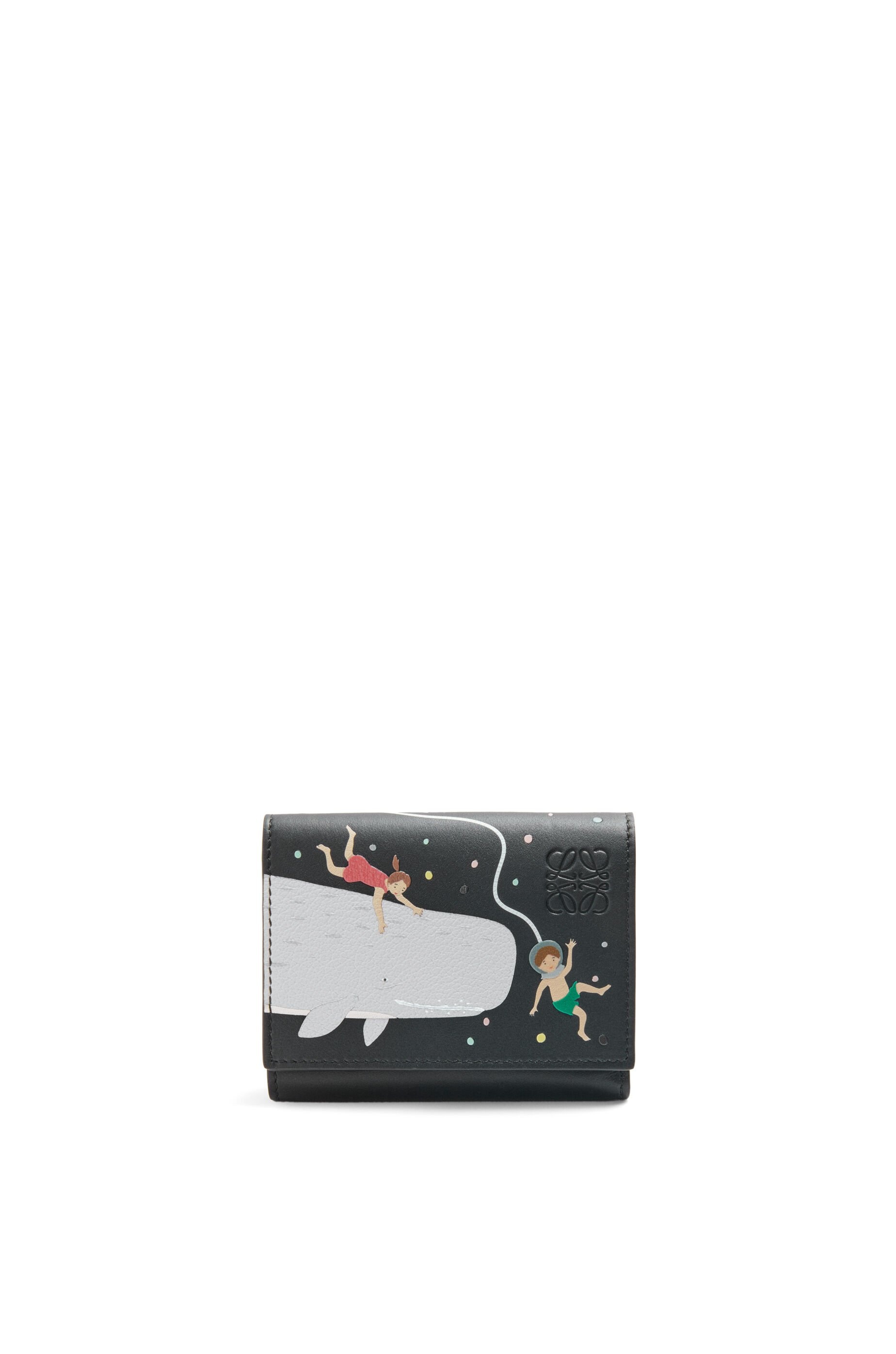 Whale trifold wallet in nappa calfskin - 1