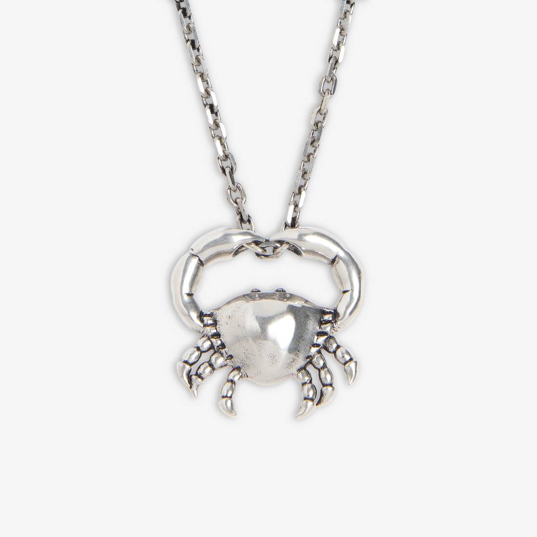 Women's Zodiac Sign Cancer Necklace in Silver - 4