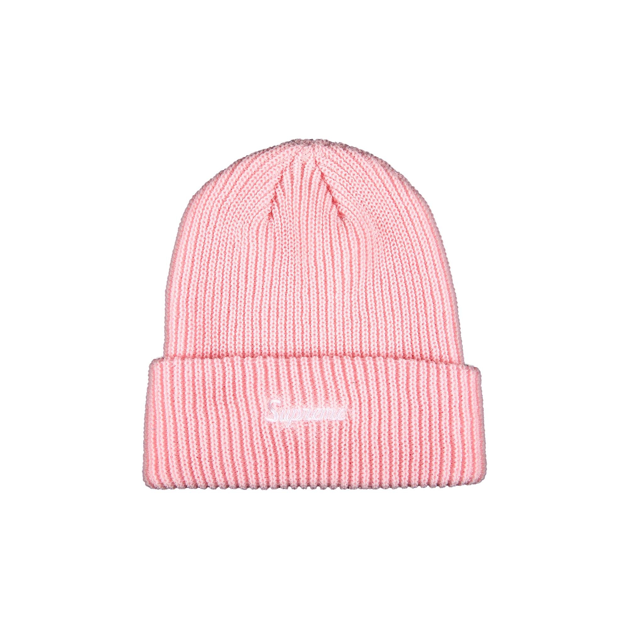 Supreme Loose Gauge Beanie 'Pink' - 1