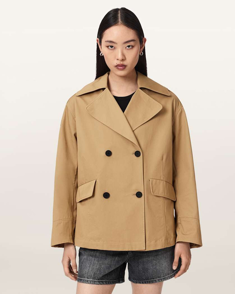 CONNIE RELAXED FIT DOUBLE BREASTED TRENCH COAT 6