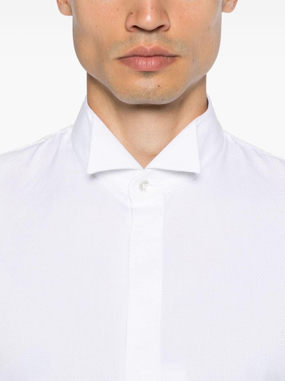 unfinished-effect shirt - 5