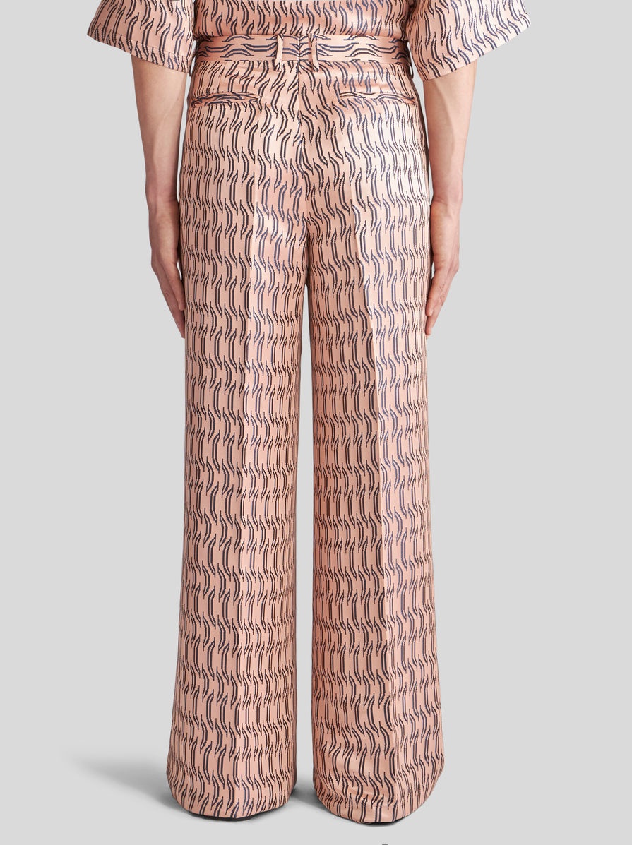 SILK JACQUARD TROUSERS - 5