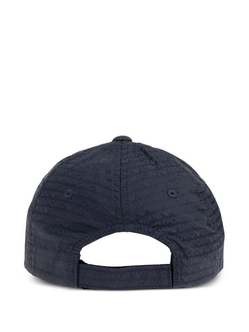 EMPORIO ARMANI logo-plaque baseball cap outlook