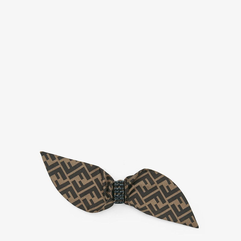 FENDI Fastener in brown twill outlook