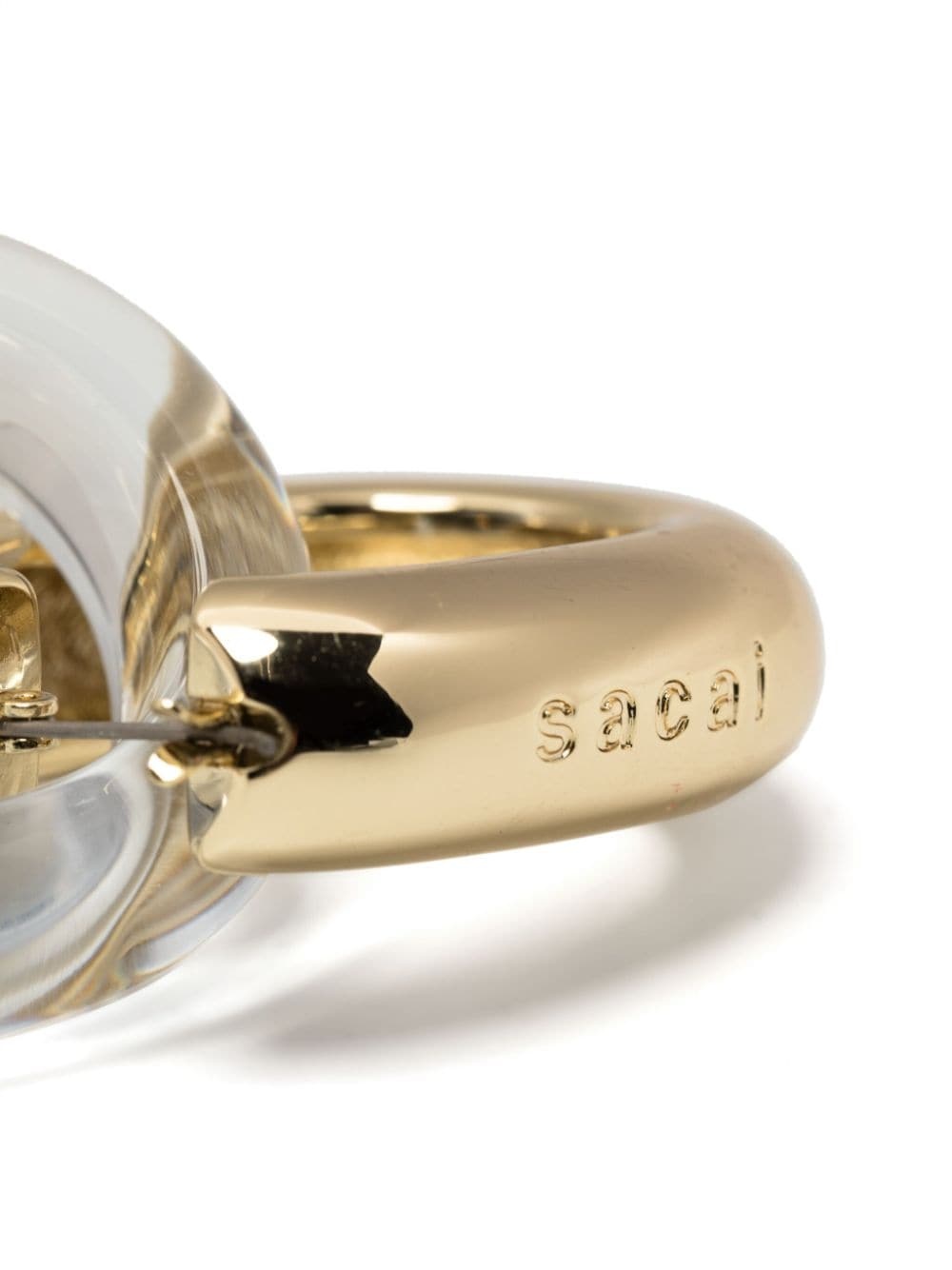 gold-tone hoop earrings - 3