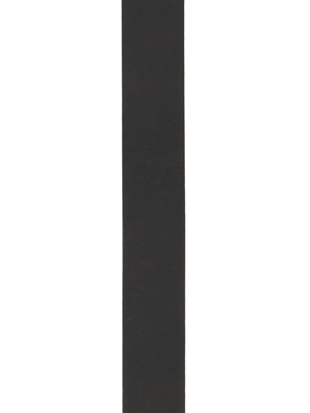 logo-plaque leather belt - 2