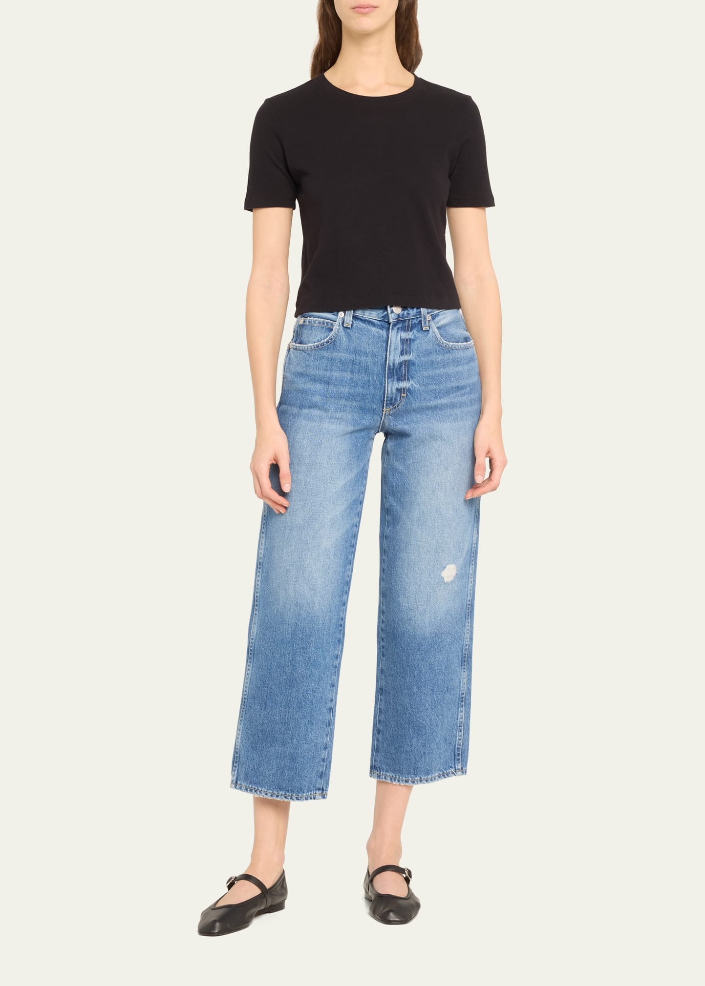 Donna Short-Sleeve Cropped Tee - 2