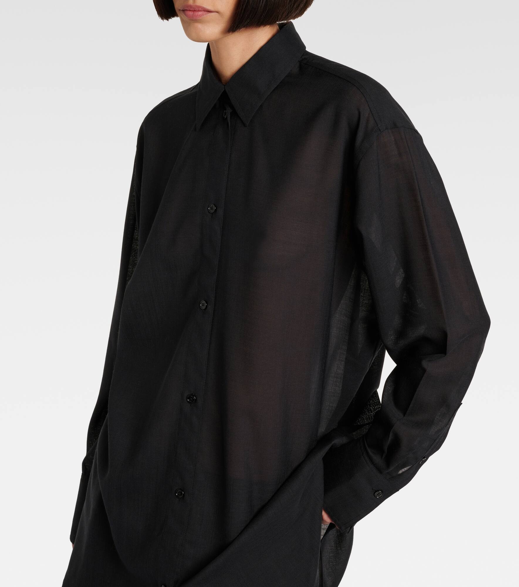 Wool voile shirt - 6