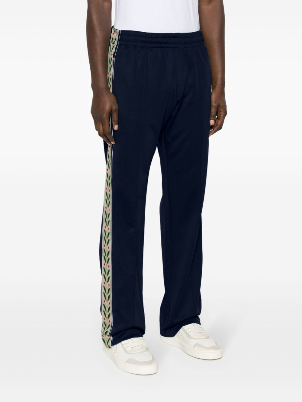 Heart Monogram velvet track pants - 3
