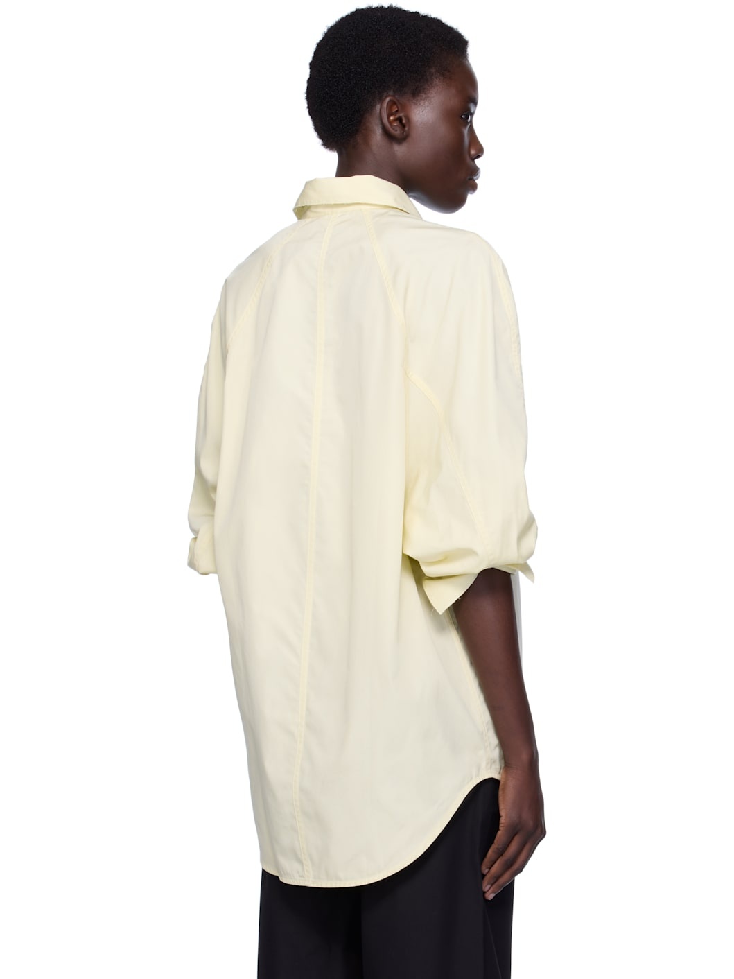 Yellow Raw Raglan Shirt - 3