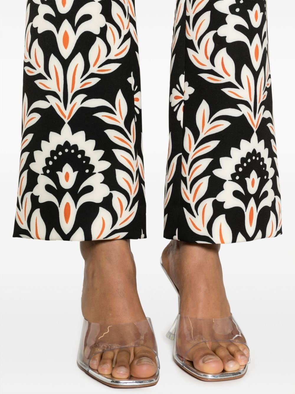 floral-print cropped trousers - 5