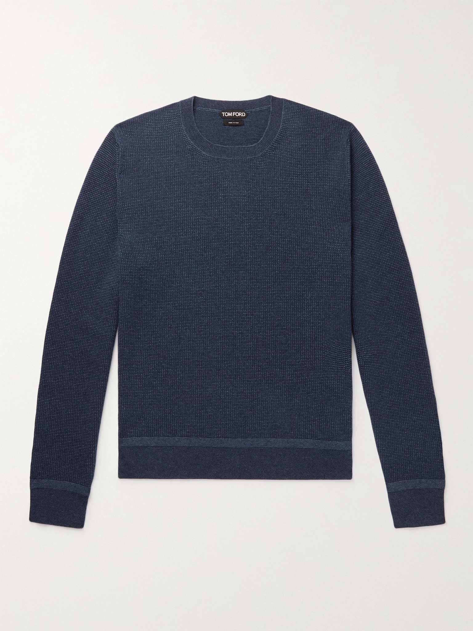 Mélange Cashmere and Wool-Blend Sweater - 1