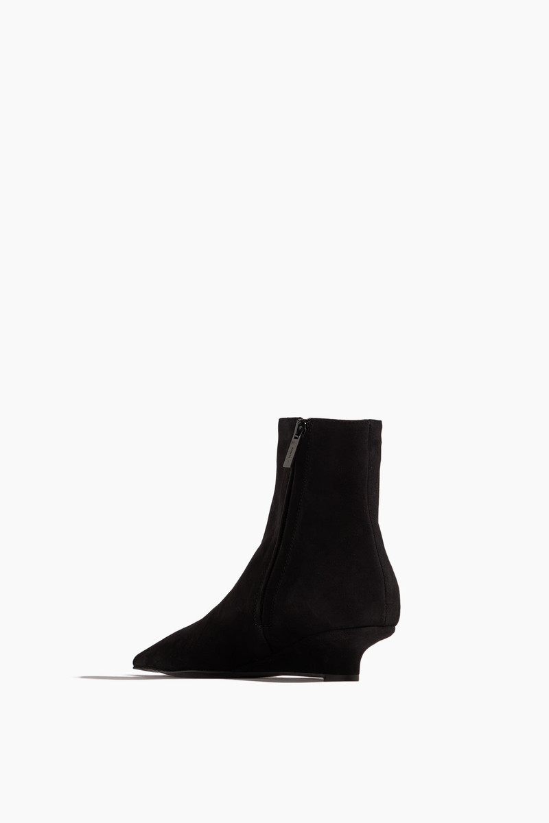 Sharp Suede Ankle Boots in Black 3