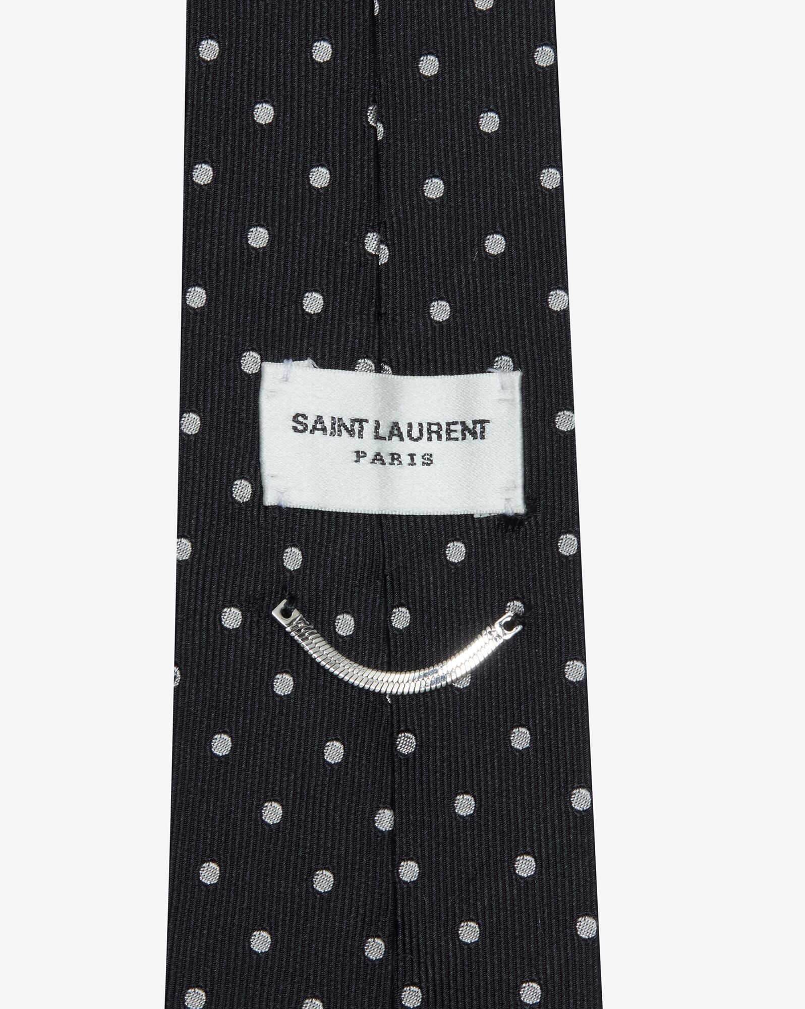 dotted tie in silk jacquard - 3