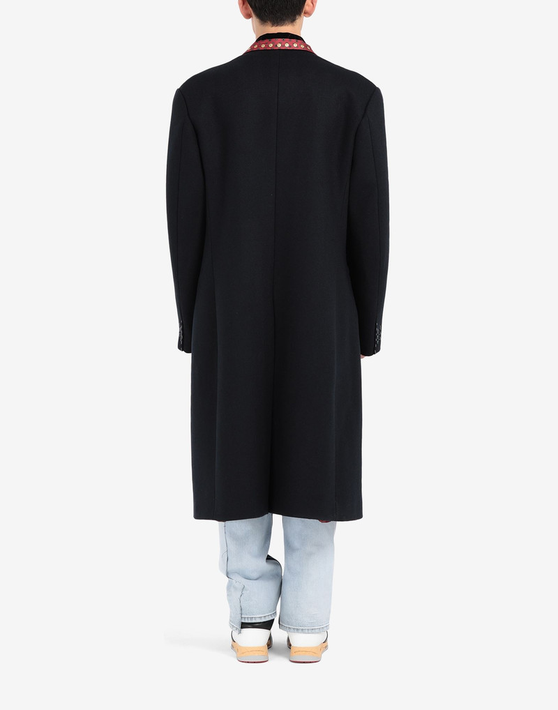 Double-breasted wool coat 4