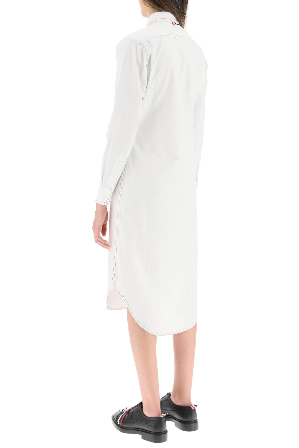 MIDI OXFORD SHIRT DRESS - 4