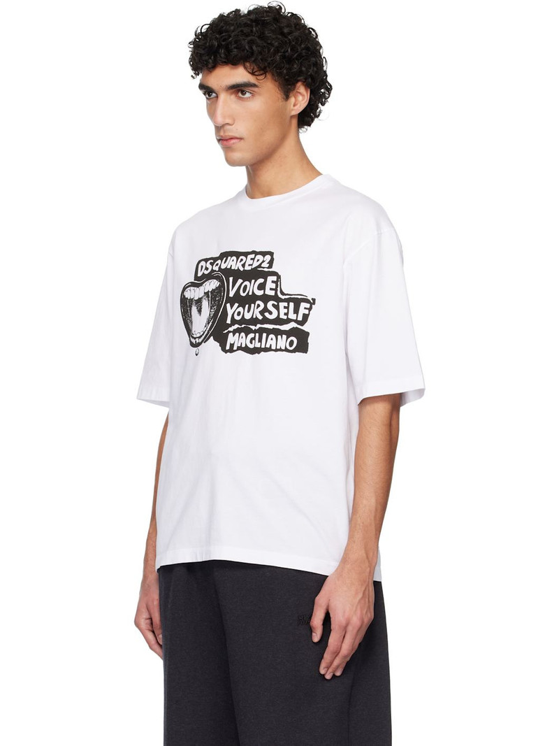 DSQUARED2 White Magliano Edition Loose Fit T-shirt outlook