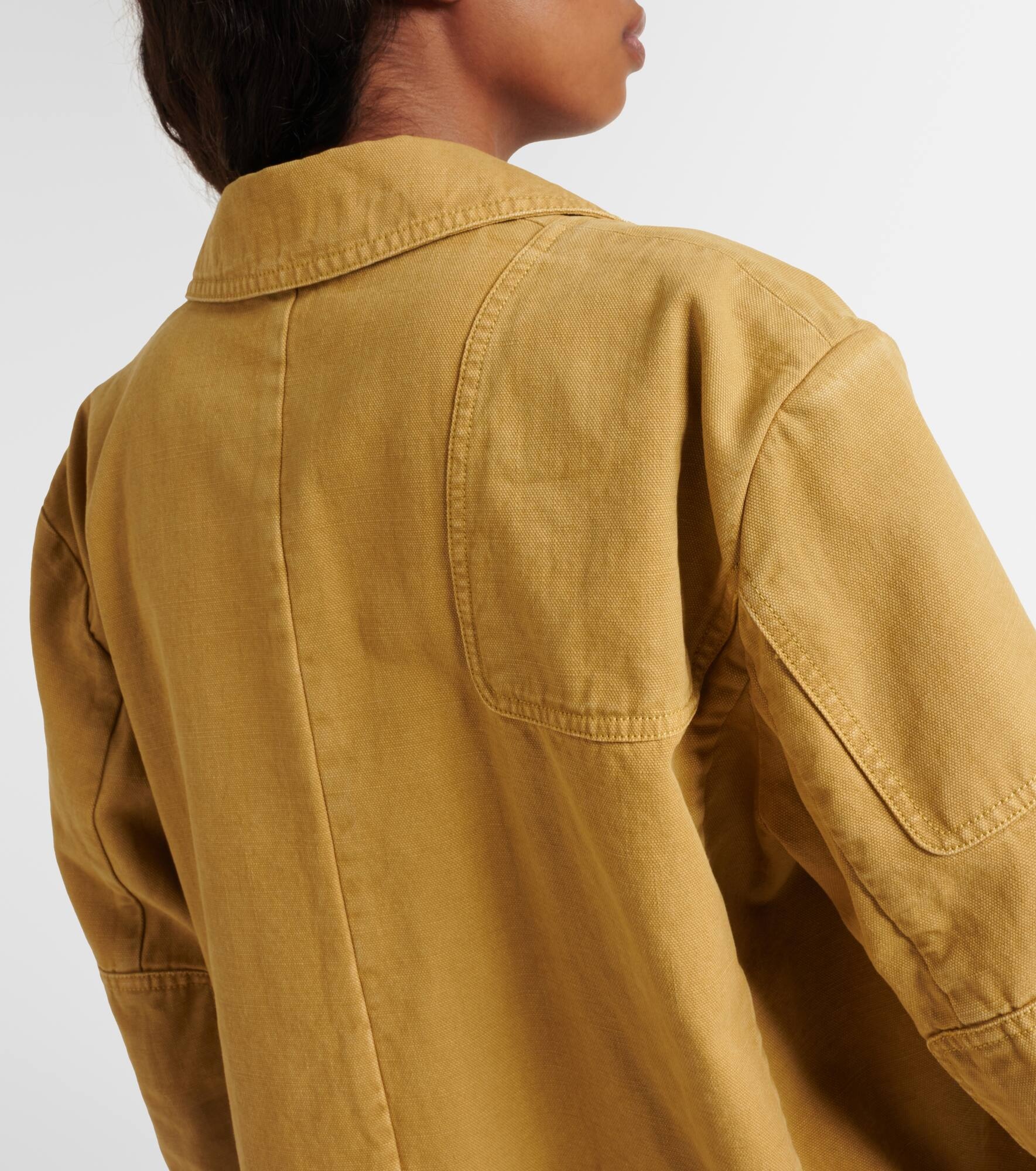 Dizzy oversized cotton canvas blazer - 6