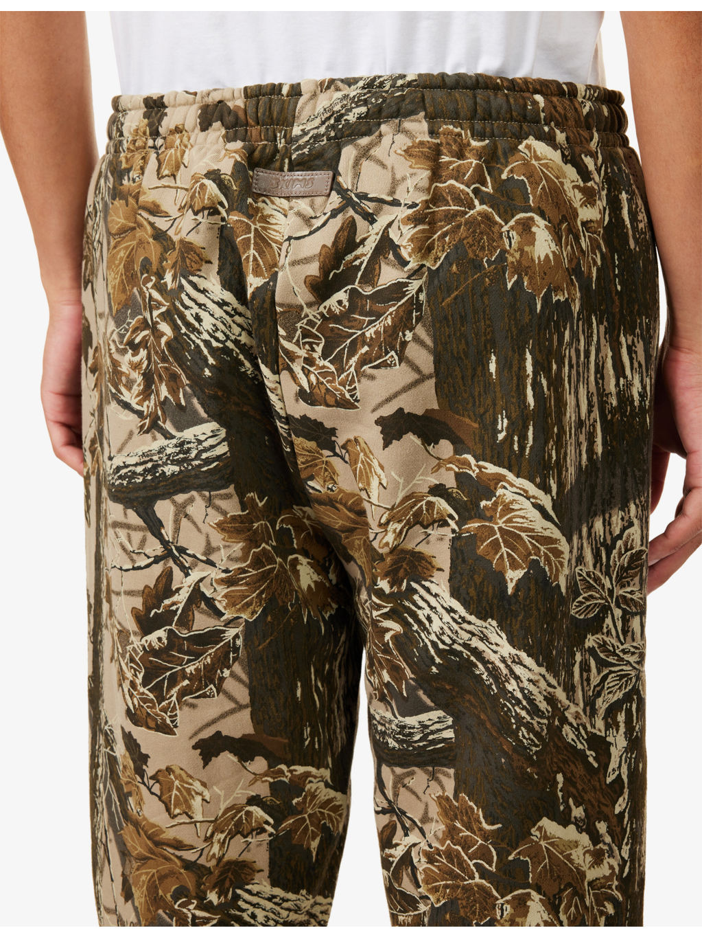 Relaxed-Fit Graphic-Print Cotton Jogging Bottoms - 5
