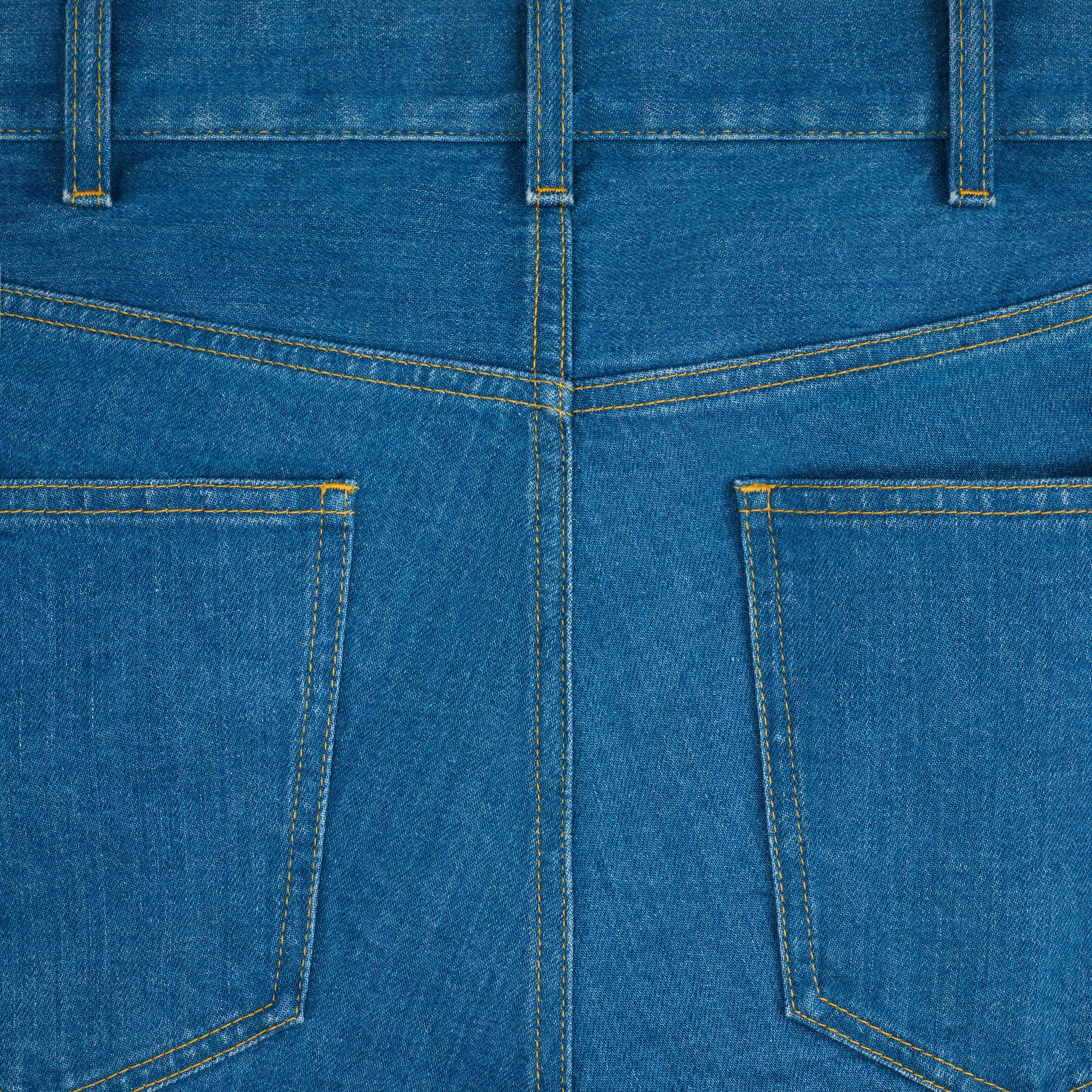 FLARED JEANS IN COTTON DENIM - 3