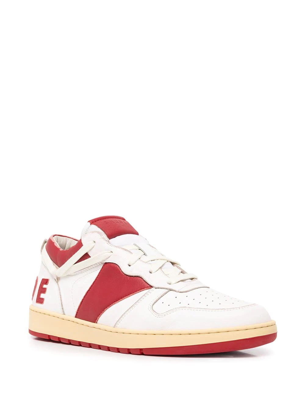 low-top panelled sneakers - 4