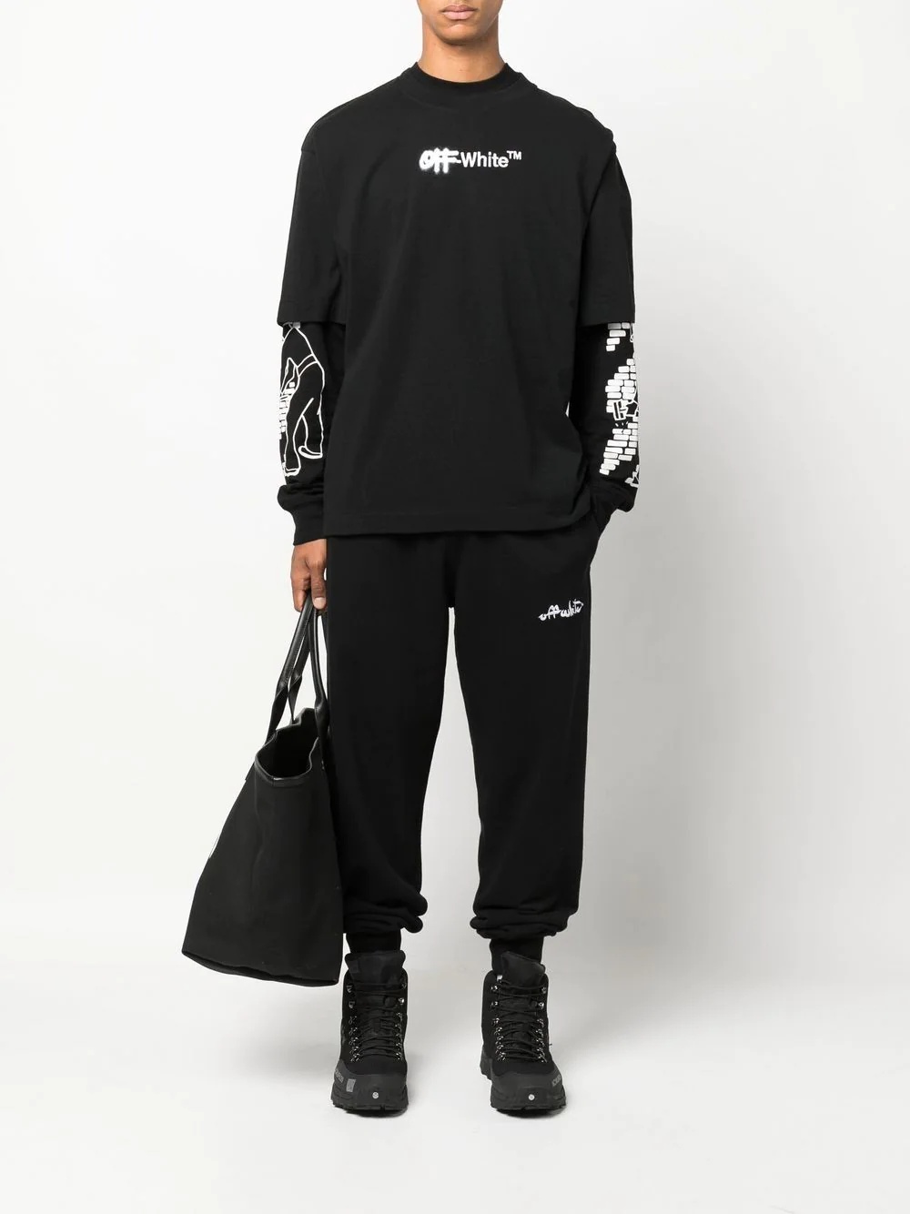 logo-embroidered track pants - 2