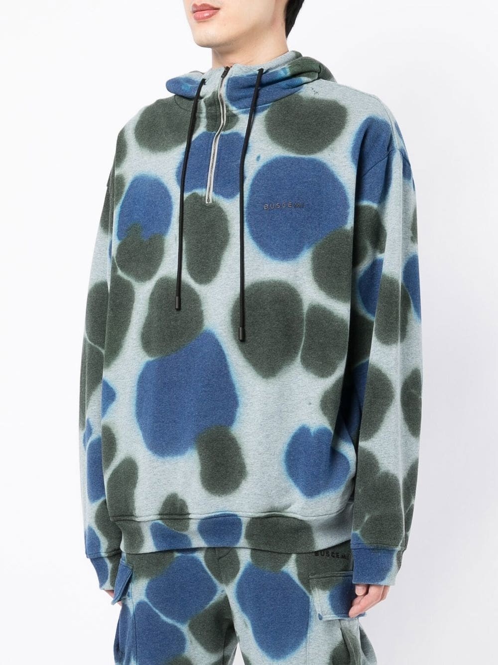 tie-dye zip-up hoodie - 3