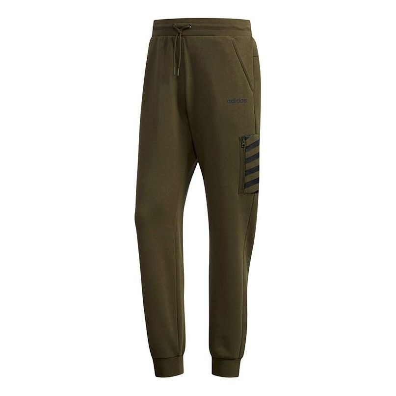 adidas neo M FAV TP CF Casual Sports Pants Green DW8191 - 1