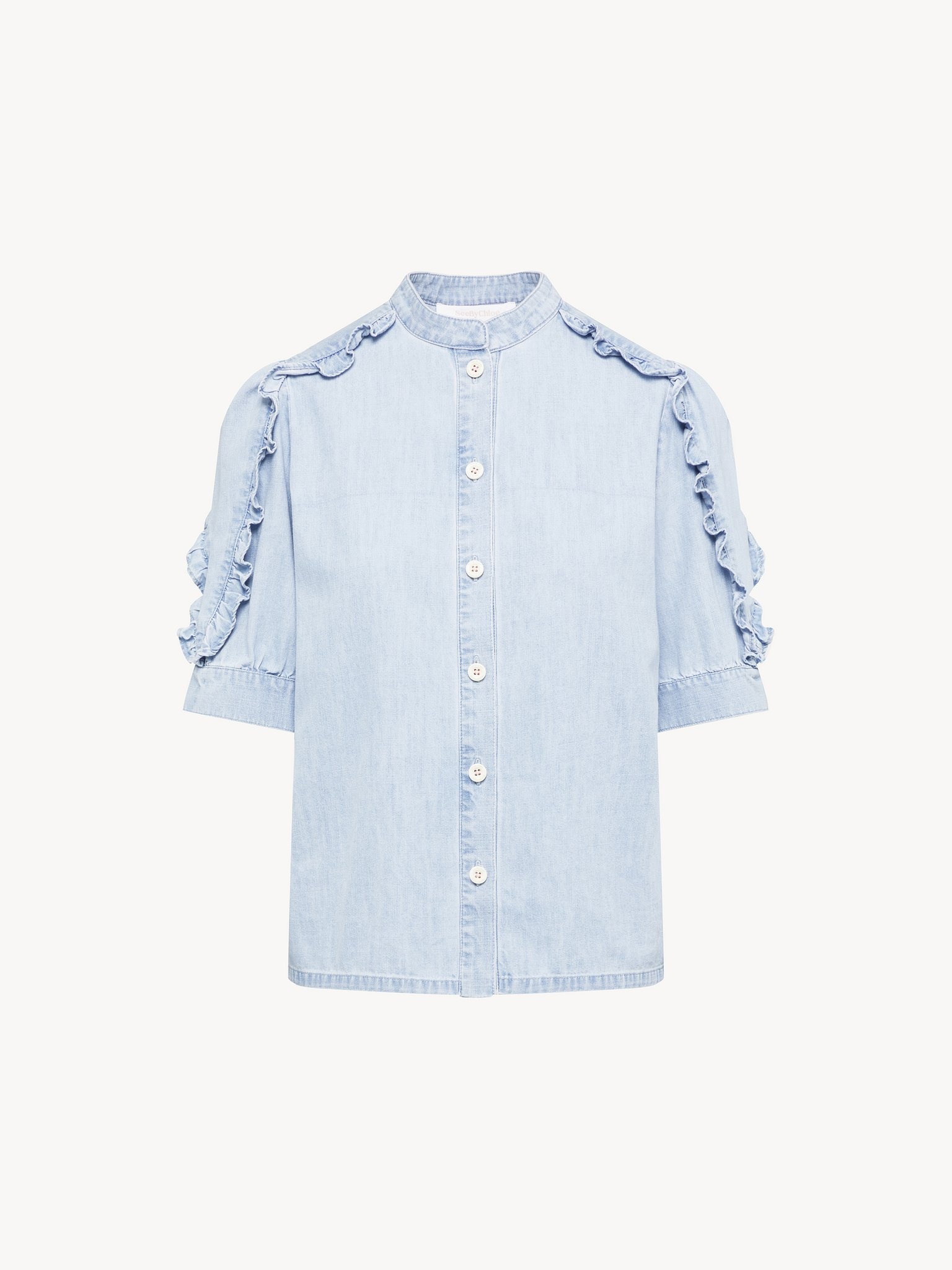 CHAMBRAY DENIM TOP - 5