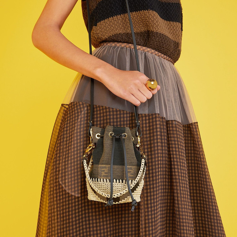 FENDI Brown fabric mini-bag outlook