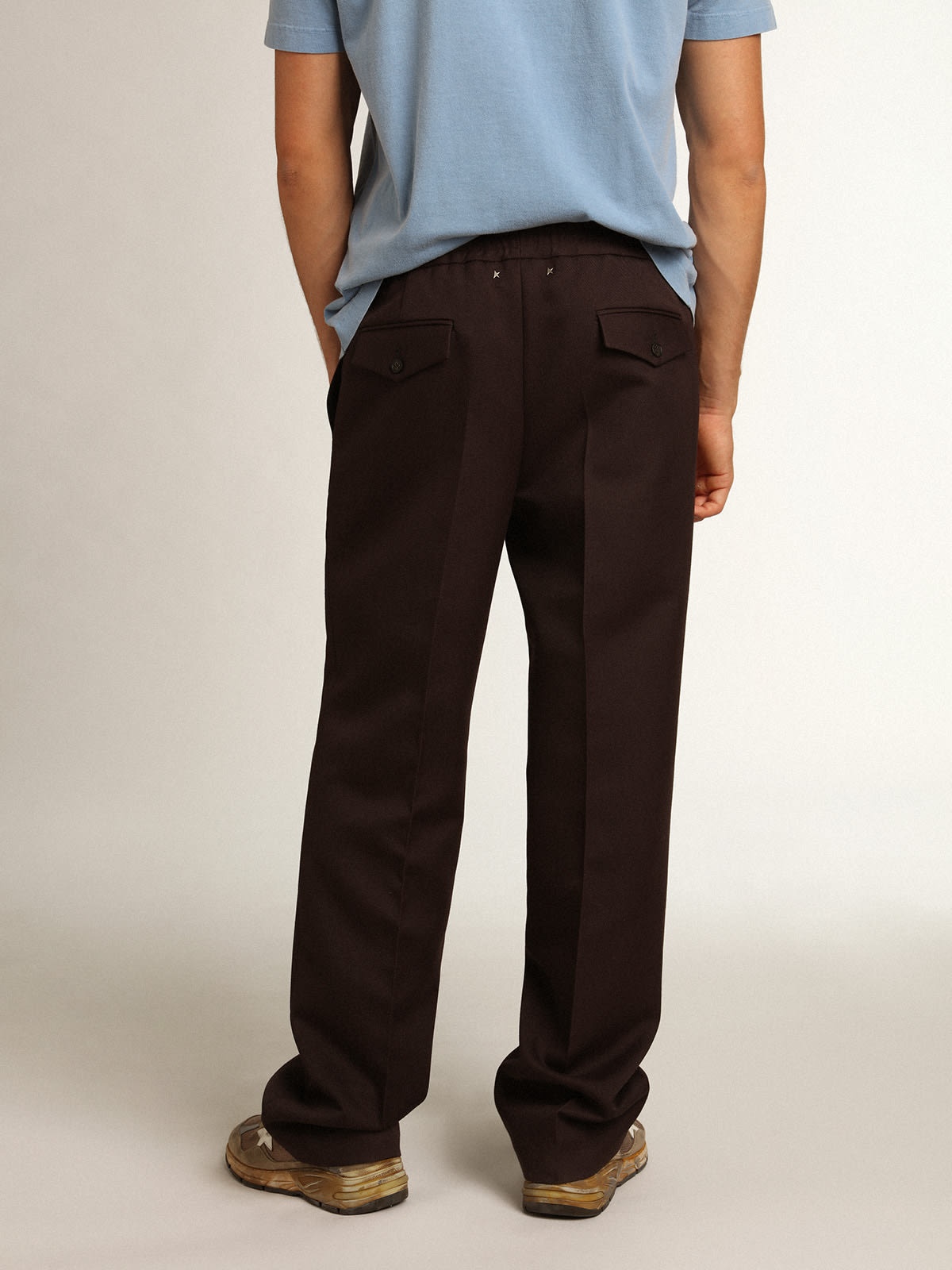 Men's joggers in licorice color - 4