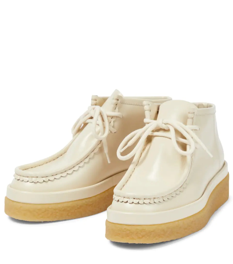 Jamie lace-up leather boots - 5