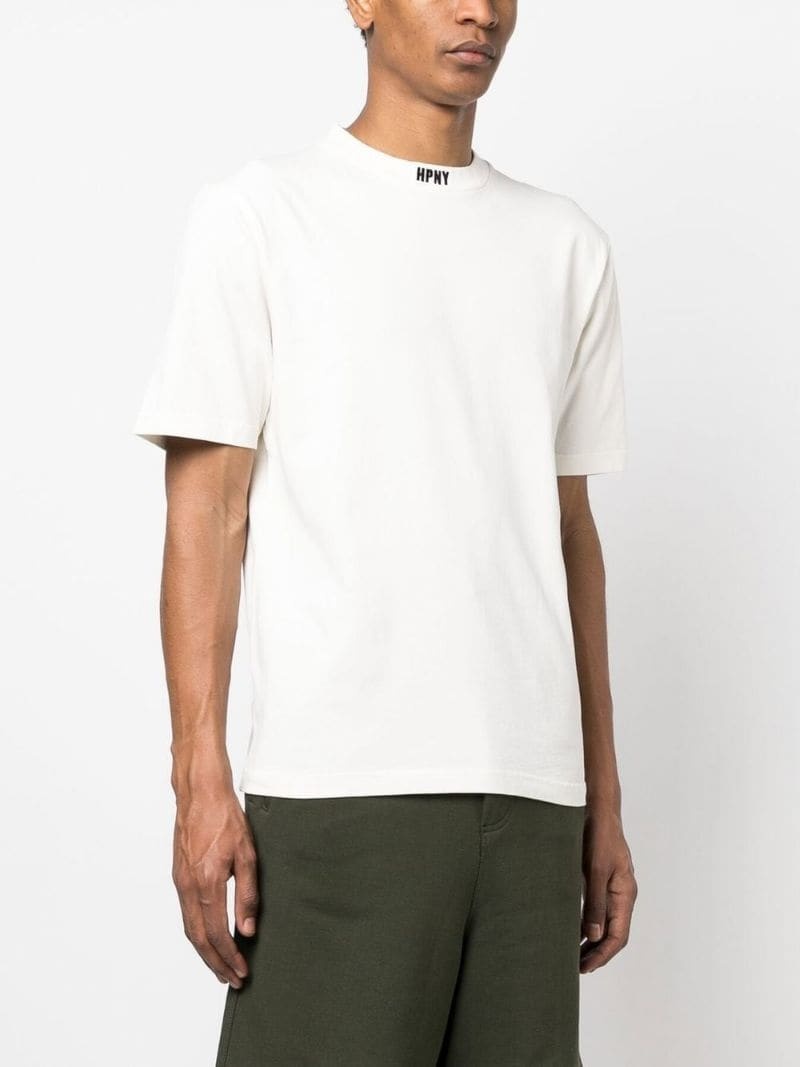 logo-patch crew neck T-shirt - 3