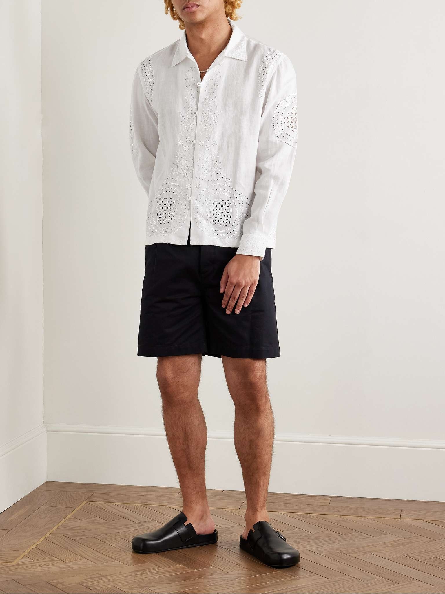 Belvoir Broderie Anglaise Linen Shirt - 2