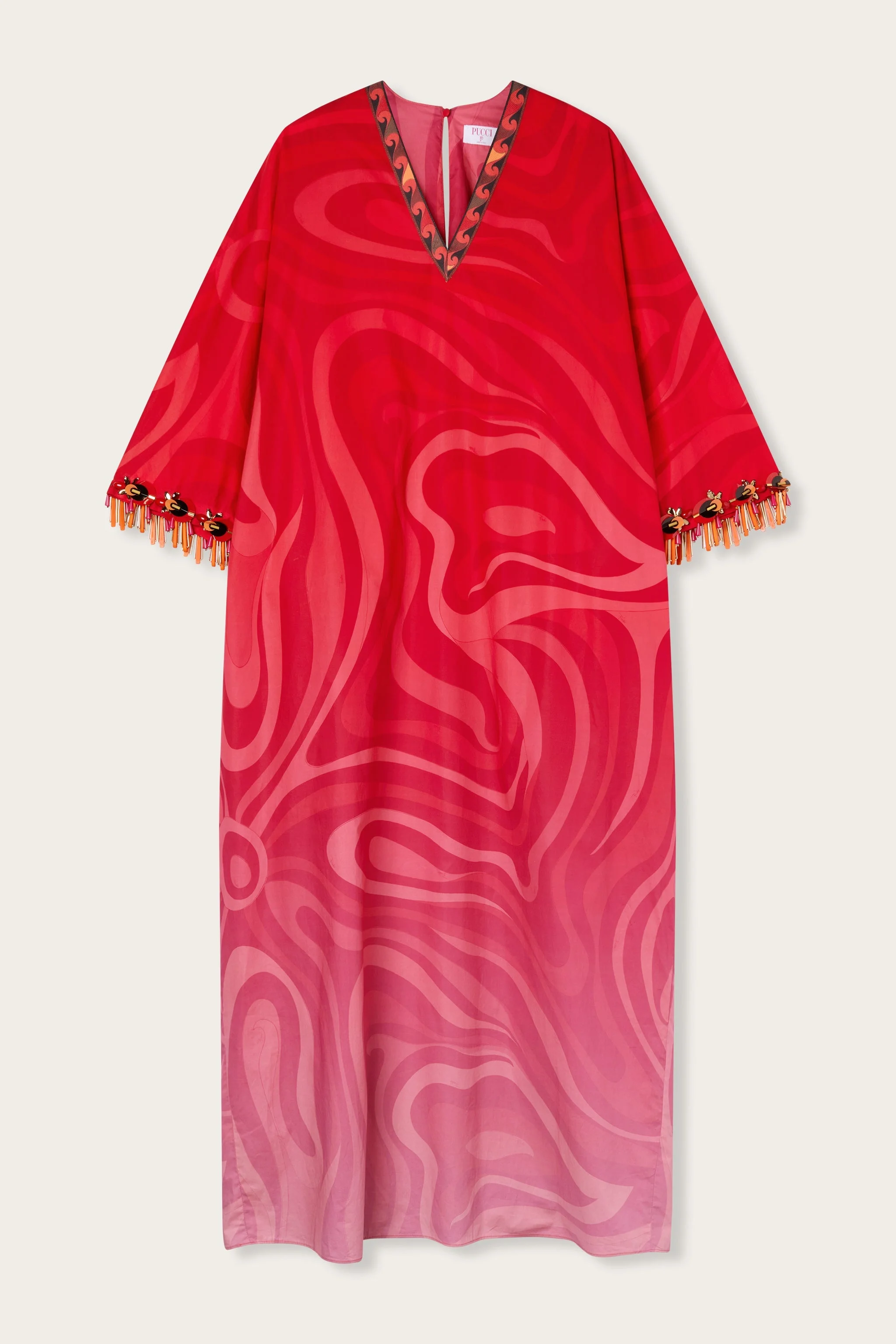 MARMO DEGRADÉ PRINT POPELINE KAFTAN - 1
