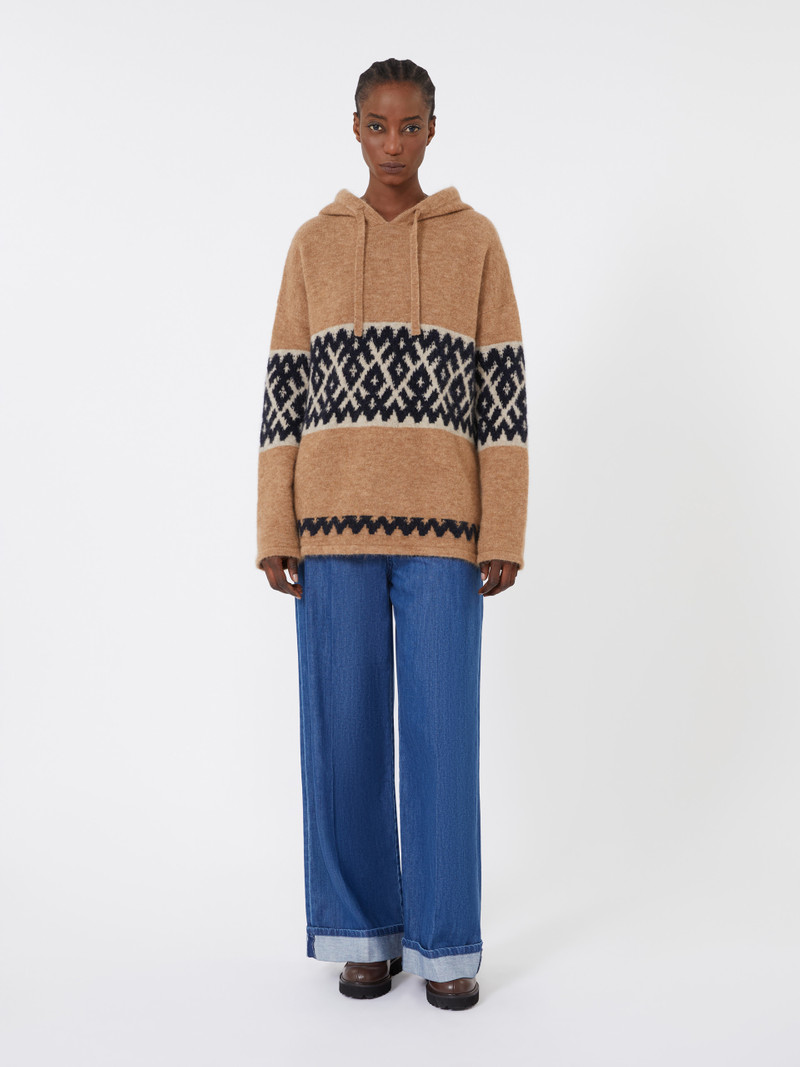 'S Max Mara IVAN Mohair-blend jacquard sweatshirt outlook