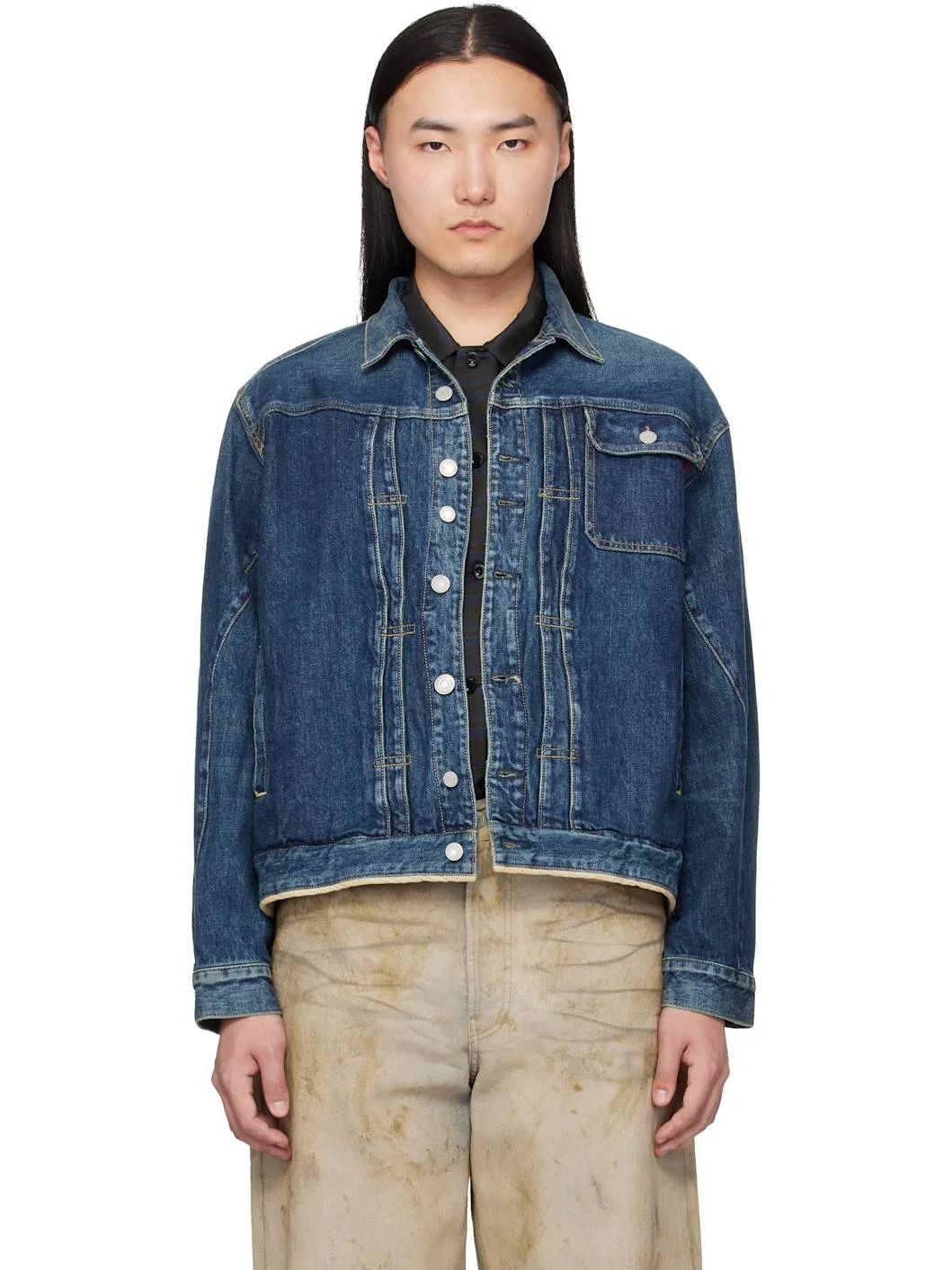 Navy UC1F4204-1 Denim Jacket - 1